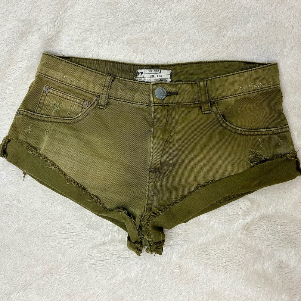 NWOT Free People Cutoff Denim Shorts size 26